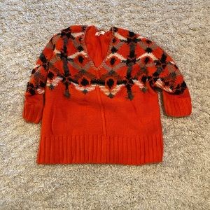 Ski lodge cozy sweater with great color pallet
